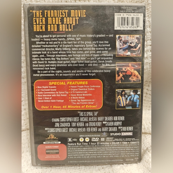 This is Spinal Tap DVD Special Edition Widescreen Rock and Roll - Picture 2 of 2